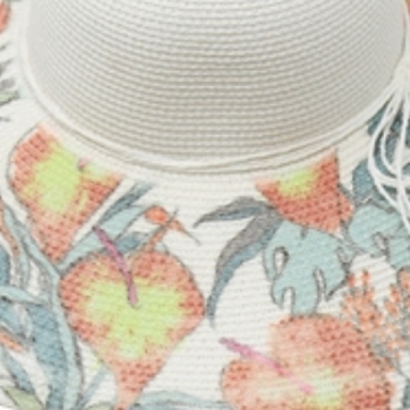 tropical leaf print Hat